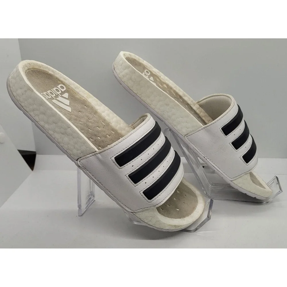 Adidas Adilette Slides Womens SZ 6 Sandals Stripes Sport